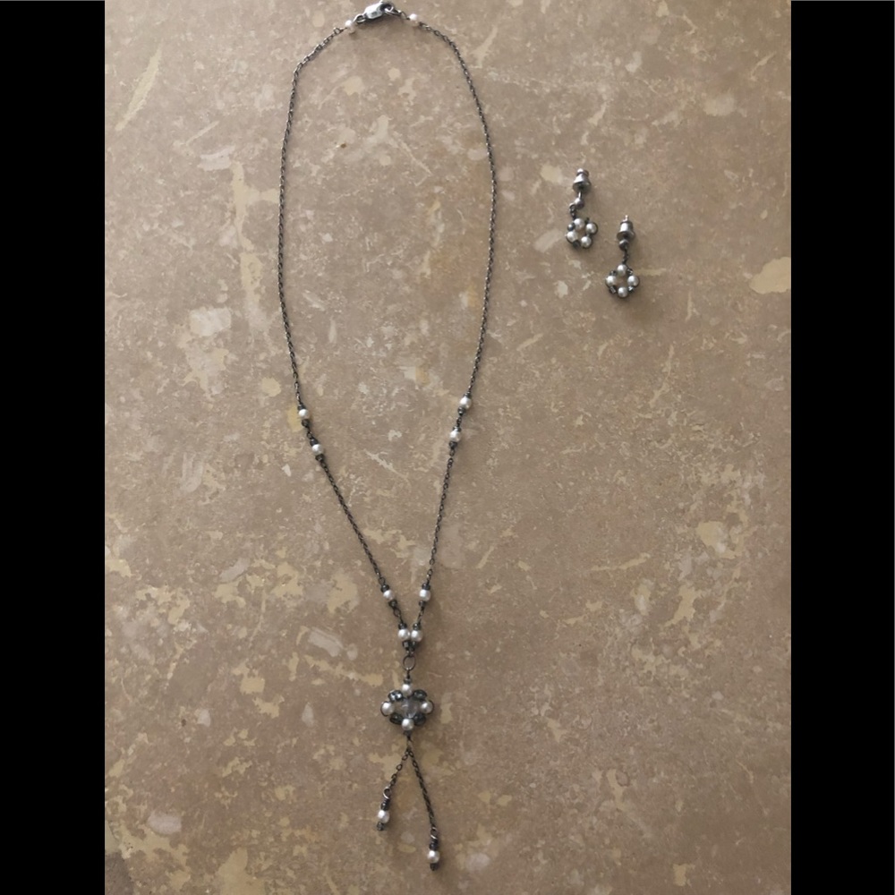 SALE! Vintage 90’s Antique Style Necklace and Earrings Set